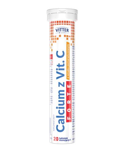  VITTER BLUE Calcium Forte z witaminą C - 20 tabl. mus. - cena, opinie, wskazania - Apteka internetowa Melissa  