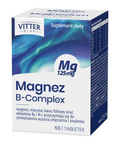 Vitter Blue Magnez B-Complex, 50 tabletek - Apteka internetowa Melissa