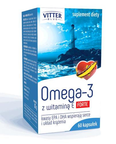  VITTER BLUE Omega-3 z witaminą E FORTE - 60 kaps. - Apteka internetowa Melissa  