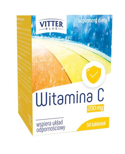  VITTER BLUE Witamina C 200 mg - 50 tabl. - Apteka internetowa Melissa  