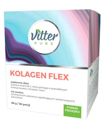 VITTER PURE Kolagen flex - 69 g. Dla prawidłowego funkcjonowania chrząstki i kości. Data ważności: 2019.07.30 - Apteka internetowa Melissa