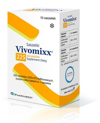  VIVOMIXX 225, Utrzymanie prawidłowej mikroflory bakteryjnej jelit, 10 saszetek - Apteka internetowa Melissa  