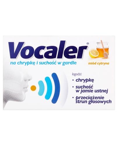 VOCALER MIÓD I CYTRYNA - 12 past.do ssania Data ważności: 2018.07.31 - Apteka internetowa Melissa