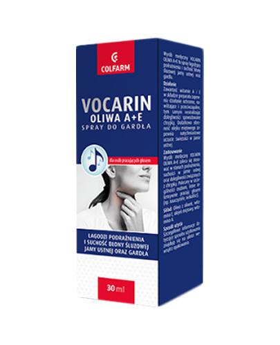  Vocarin Oliwa A+E Spray do gardła, 30 ml, cena, wskazania, właściwości - Apteka internetowa Melissa  