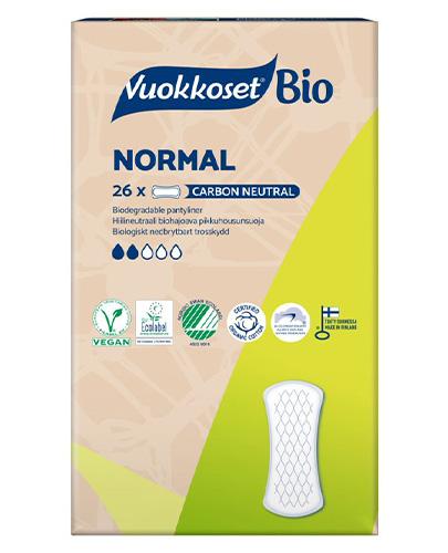 VUOKKOSET Wkładki higieniczne BIO normal - 26 szt. - Apteka internetowa Melissa