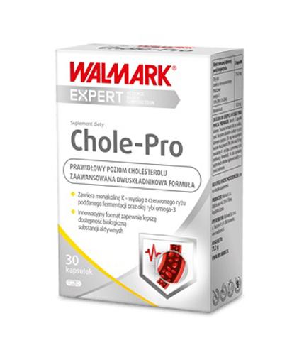  WALMARK CHOLE-PRO - 30 kaps. utrzymanie prawidłowego poziomu cholesterolu - cena, opinie, właściwości  - Apteka internetowa Melissa  