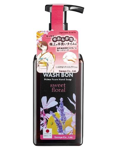  Wash Bon Prime Foam Hand Soap Oczyszczająco-relaksująca pianka do mycia dłoni Sweet Floral - 450 ml - cena, opinie, właściwości - Apteka internetowa Melissa  