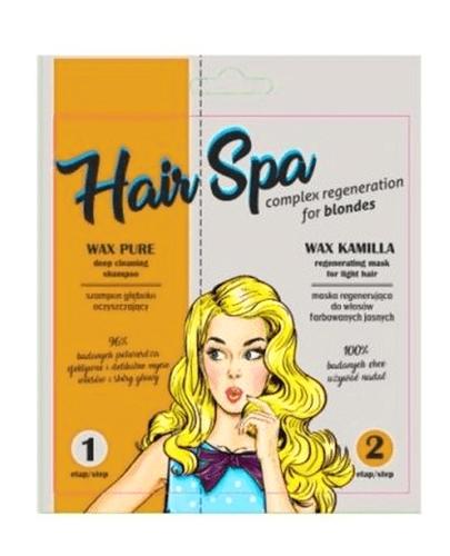  WAX HAIR SPA Maska Kamilla + Szampon Pure - 25 ml + 10 ml - włosy jasne i rozjaśniane - cena, właściwości, opinie - Apteka internetowa Melissa  
