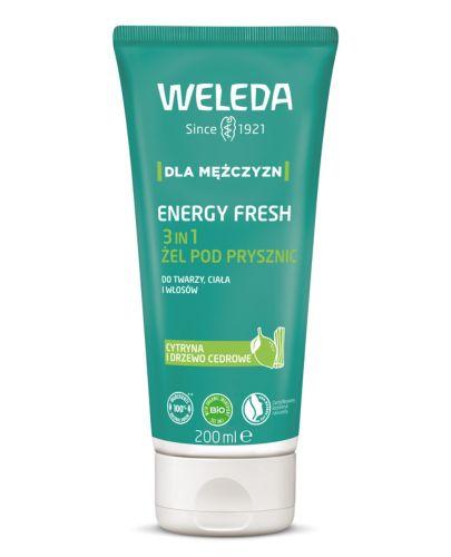  WELEDA Energy Fresh 3 in 1 żel pod prysznic dla mężczyzn, 200 ml - Apteka internetowa Melissa  