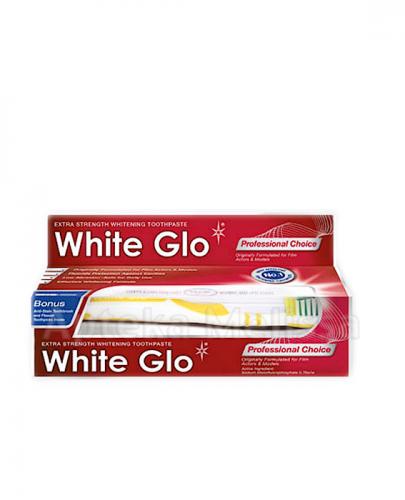  WHITE GLO PROFESJONALNA Pasta wybielająca do zębów - 150 g + Szczoteczka do zębów - 1 szt. - Apteka internetowa Melissa  