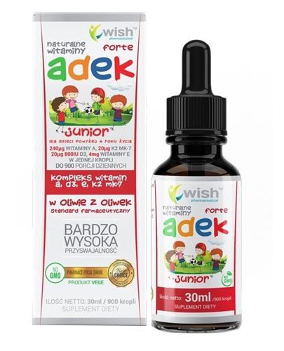 Wish Adek Junior Forte krople - 30 ml - cena, opinie, dawkowanie