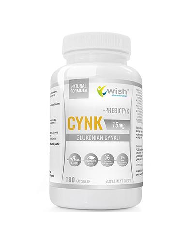  Wish Cynk 15 mg + Prebiotyk - 180 kaps. - cena, opinie, dawkowanie - Apteka internetowa Melissa  