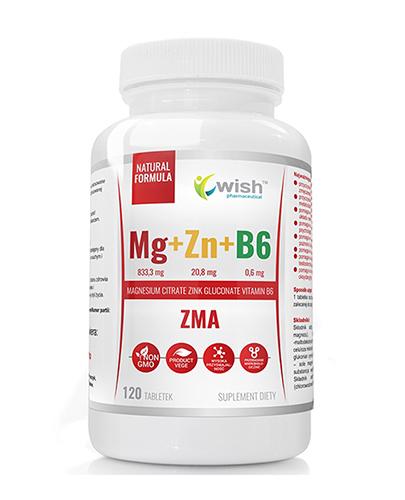  Wish Magnez 833,3 mg  + Cynk 20,8 mg + B6 0.6 mg - 120 tabl. - cena, opinie, dawkowanie  - Apteka internetowa Melissa  