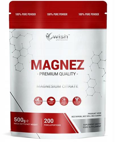  Wish Magnez Cytrynian Magnezu - 500 g - cena, opinie, dawkowanie - Apteka internetowa Melissa  