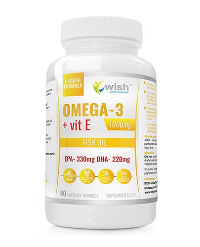  Wish Omega-3 + Vit E 1000 mg, 90 kapsułek - Apteka internetowa Melissa  