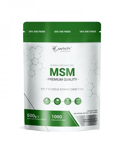  Wish Siarka organiczna MSM - 500 g - cena, opinie, dawkowanie - Apteka internetowa Melissa  