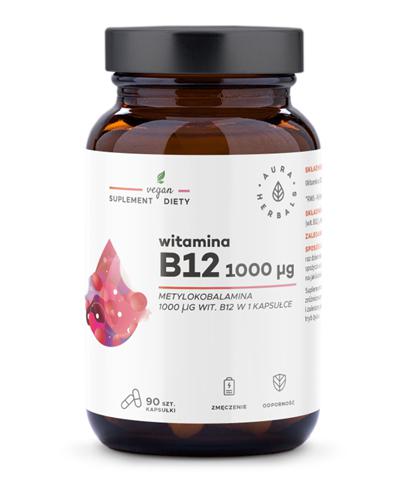  Witamina B12 1000 µg, metylokobalamina, kapsułki 90 szt., cena, wskazania, opinie - Apteka internetowa Melissa  