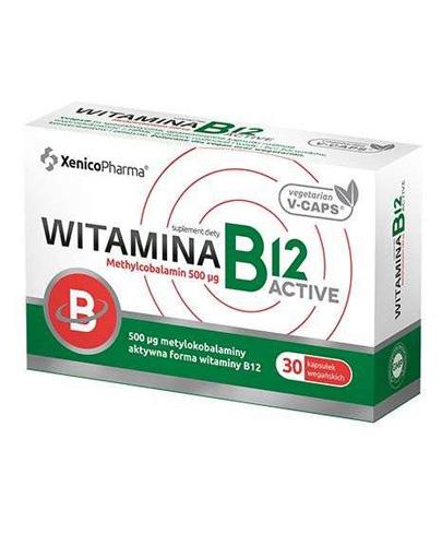  WITAMINA B12 ACTIVE - 30 kaps. Suplementacja witaminy B12. - Apteka internetowa Melissa  
