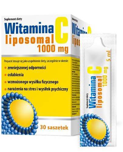  Witamina C Liposomal 1000 mg - 30 sasz. - cena, opinie, składniki - Apteka internetowa Melissa  