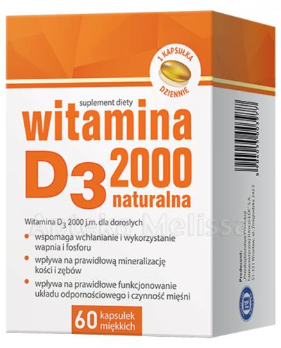 WITAMINA D3 2000 j.m., 60 kapsułek