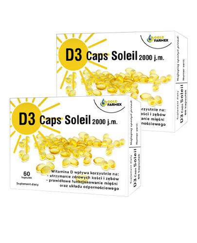 Witamina D3 Caps Soleil 2000 j.m., 2 x 60 kaps., cena, opinie, właściwości - Apteka internetowa Melissa  