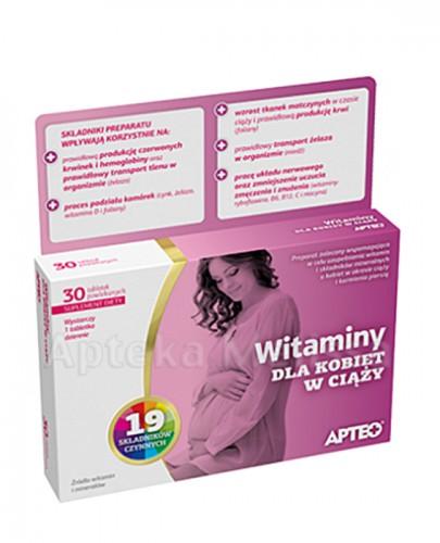 APTEO Witaminy dla kobiet w ciąży - 30 tabl. - Apteka internetowa Melissa
