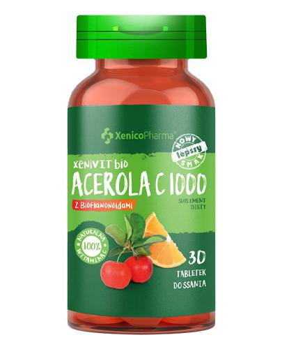 Xenivit Bio Acerola C 1000 z bioflawonoidami, 30 tabl. do ssania, cena, opinie, stosowanie 