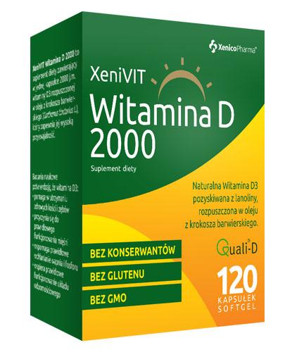XENIVIT Witamina D 2000 - 120kaps Na odporność i kości - cena, opinie, dawkowanie - Apteka internetowa Melissa