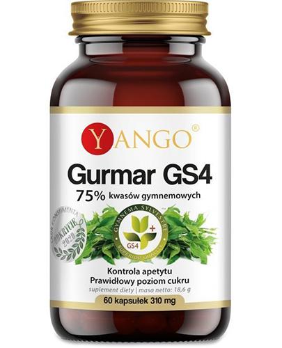  Yango Gurmar GS4 75% kwasów gymnemowych, 60 kaps. cena, opinie, właściwości - Apteka internetowa Melissa  