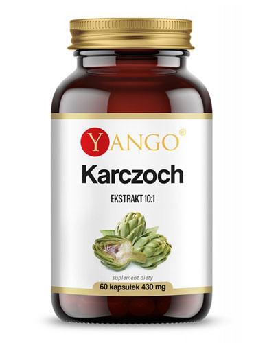 YANGO Karczoch Ekstrakt 10:1 430 mg - 60 kaps. Na wątrobę - cena, opinie, stosowanie