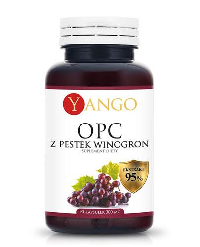  YANGO OPC 95% ekstrakt z pestek winogron 390 mg - 90 kaps. - cena, opinie, właściwości  - Apteka internetowa Melissa  