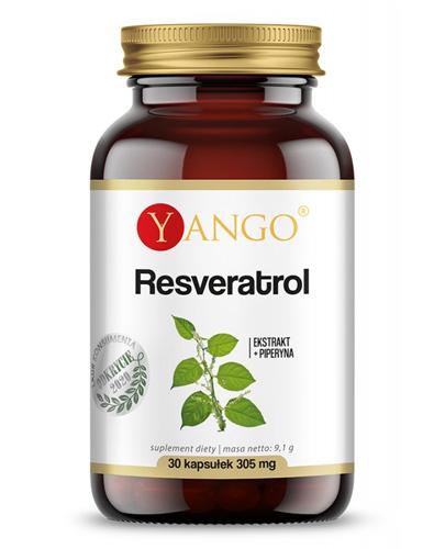  Yango Resveratrol + Piperyna ekstrakt 305 mg - 30 kaps.- cena, opinie, wskazania  - Apteka internetowa Melissa  