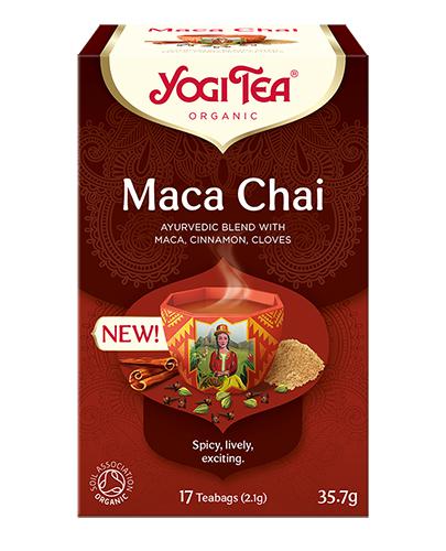  Yogi Tea Ajurwedyjska herbata z maca, cynamonem, goździkami Maca Chai, 17 sasz., cena opinie, składniki - Apteka internetowa Melissa  
