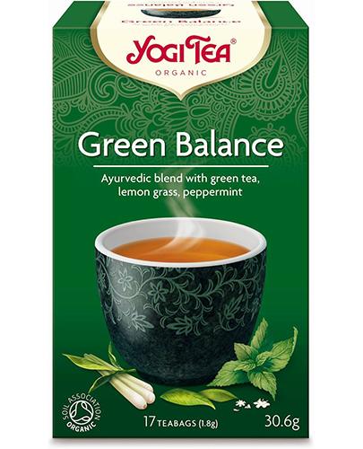 Yogi Tea Organic GREEN BALANCE Zielona harmonia BIO - 17 sasz. - cena, opinie, stosowanie - Drogeria Melissa