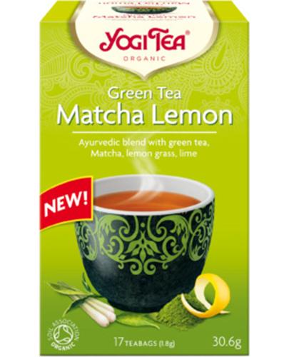  Yogi Tea Organic GREEN TEA MATCHA LEMON Zielona Matcha z cytryną BIO - 17 sasz. - cena, opinie, stosowanie - Apteka internetowa Melissa  