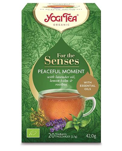  Yogi Tea For the Senses Herbata Peaceful Moment Chwila spokoju BIO - 20 sasz. - cena, opinie, stosowanie - Apteka internetowa Melissa  
