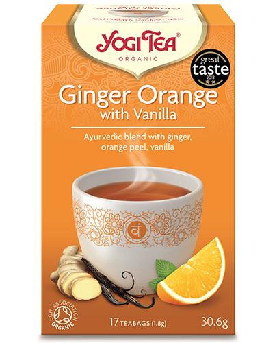  Yogi Tea Organic GINGER ORANGE WITH VANILLA imbirowo - pomarańczowa z wanilią bio - 17 sasz. - cena, opinie, właściwości - Apteka internetowa Melissa  