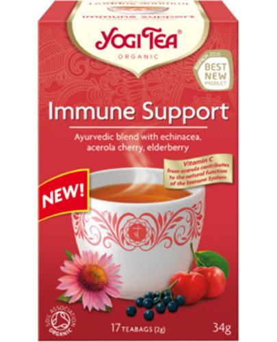  Yogi Tea Organic IMMUNE SUPPORT Na odporność BIO - 17 sasz. - cena, opinie, stosowanie - Apteka internetowa Melissa  