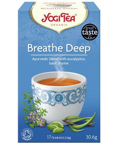  Yogi Tea Organic BREATHE DEEP Swobodny oddech BIO - 17 sasz. - cena, opinie, właściwości - Apteka internetowa Melissa  