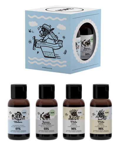  YOPE Mini zestaw bogactw - 4 x 40 ml - szampon, odżywka, żel, balsam - cena, opinie, właściwości - Apteka internetowa Melissa  