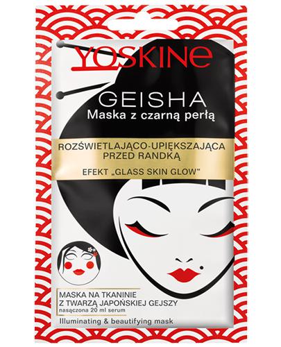 Yoskine Geisha Maska z czarną perłą rozświetlająco-upiększająca - 1 szt. - cena, opinie, właściwości - Apteka internetowa Melissa