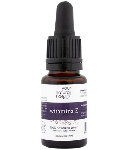  Your Natural Side Witamina E 100% naturalne serum do twarzy, ciała i włosów, 10 ml  - Apteka internetowa Melissa  
