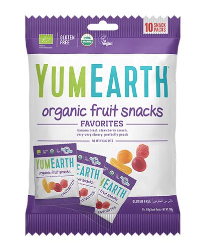  YumEarth Organic Żelki bez żelatyny EKO Fruit Snacks, 10 x 19,8g, cena, opinie, stosowanie - Apteka internetowa Melissa  