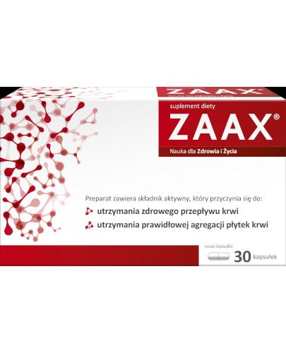 ZAAX - 30 kaps. Preparat na prawidłowe krążenie. - Drogeria Melissa