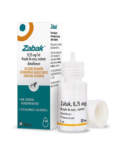 ZABAK 0.25mg/1ml krople do oczu - 5 ml - Apteka internetowa Melissa