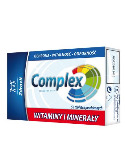  ZDROVIT Complex witaminy i minerały - 56 tabl. Ochrona, witalność i odporność. - Apteka internetowa Melissa  