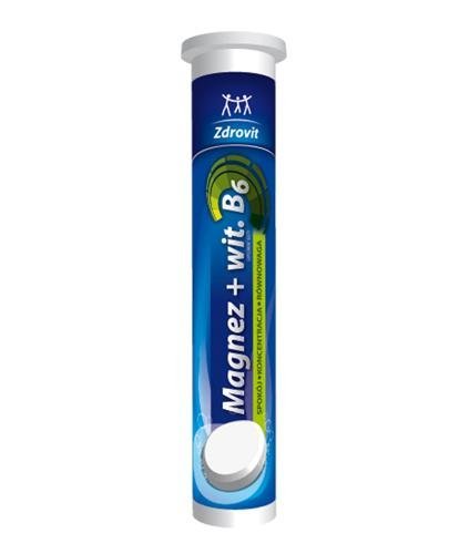 ZDROVIT MAGNEZ + WIT. B6 - 24 tabl. mus. - cena, opinie, stosowanie - Drogeria Melissa