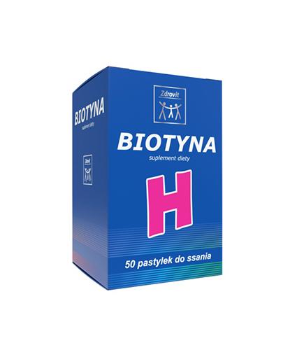 ZDROVIT BIOTYNA H pastylki do ssania o smaku ananasowym - 50 szt. - Apteka internetowa Melissa