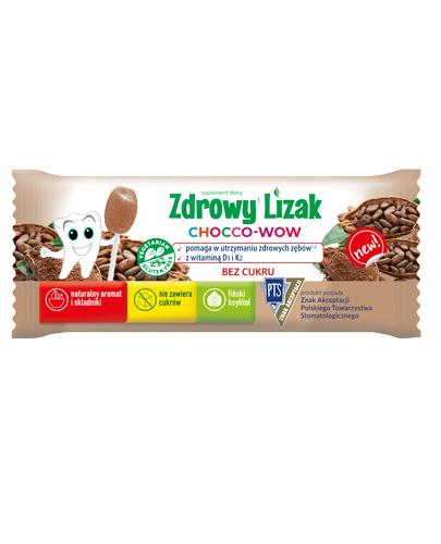 Zdrowy lizak Chocco-Wow o smaku kakao - 1 szt Dla mocnych kości - cena, opinie, skład - Apteka internetowa Melissa