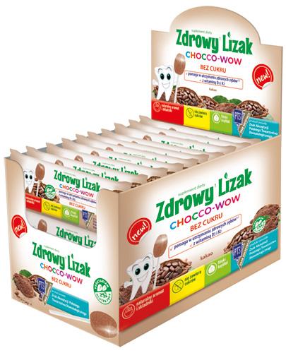  Zdrowy Lizak Chocco-Wow o smaku kakao kształt łezki, 40 szt., cena, opinie, właściwości  - Apteka internetowa Melissa  
